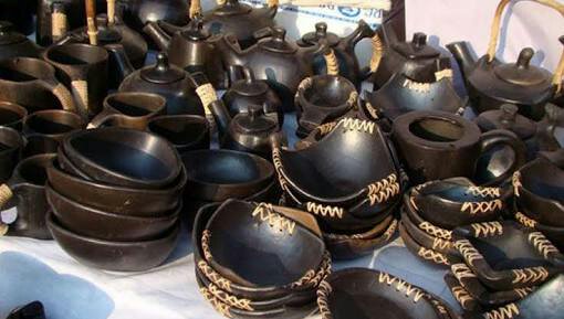 Imphal is famous for such pottery art by local artisans