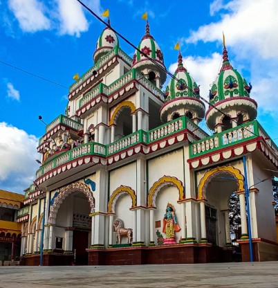 This is a beautiful temple dedicated to jagannath in Agartala.