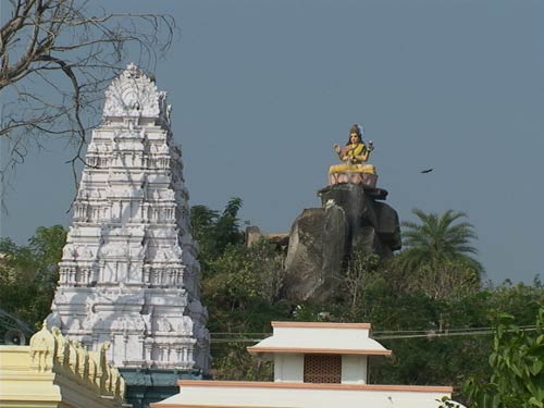 A revered shrine for students seeking blessings from Goddess Saraswati.