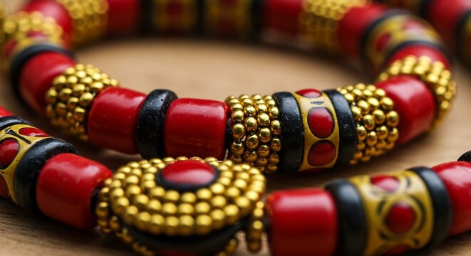 Colorful Bhopal beadwork jewelry and decorations, highlighting local tribal and contemporary designs.