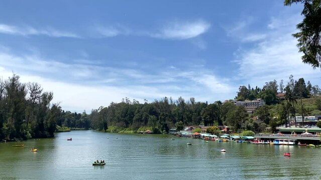 Pedal boats on Ooty Lake, a classic activity on Ooty City Page.