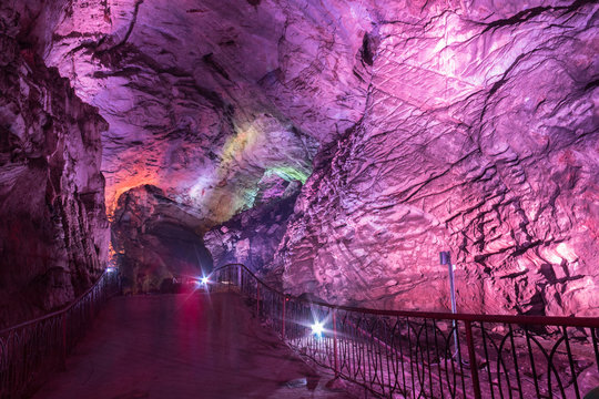 Millions-year-old stalactite formations in Borra Caves, a must-visit on our city page Visakhapatnam adventure trail.