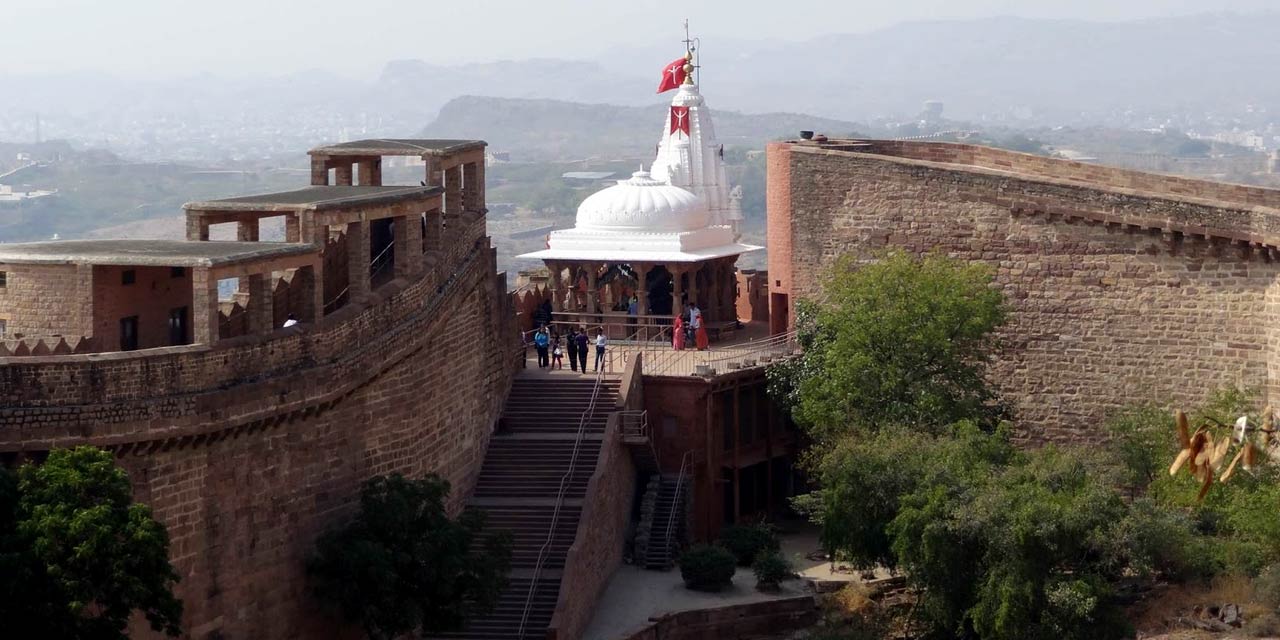 Chamunda Mata Temple within Mehrangarh Fort complex in Jodhpur.