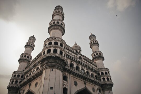 One of the top places to visit in Hyderabad, a historic 16th-century monument with four minarets and bustling markets.