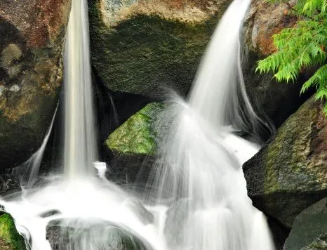 City Page Ranchi showcases visitors enjoying the misty spray of Hundru Falls.