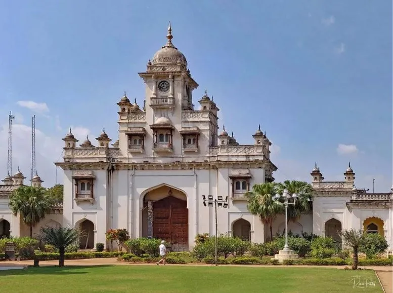 A royal place to visit in Hyderabad, displaying Nizam-era opulence and vintage cars.
