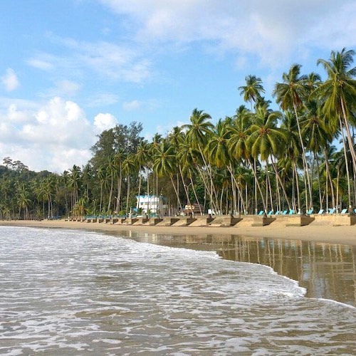 A serene place to visit in Andaman, offers palm-fringed shores, water sports, and stunning sunset views near Port Blair.