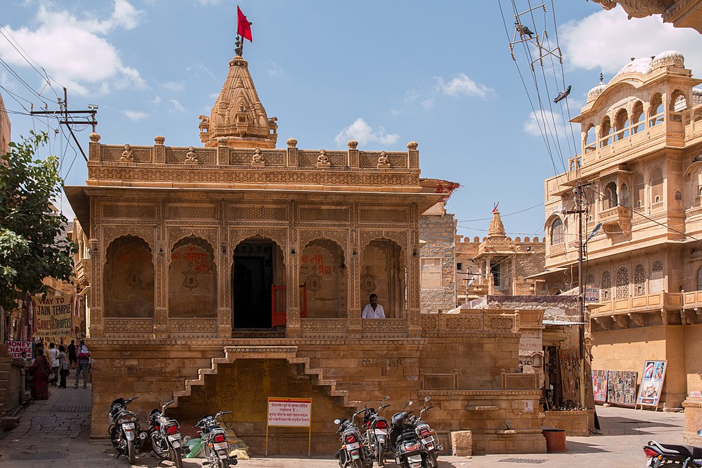 Historic square of Dussehra Chowk inside Jaisalmer Fort