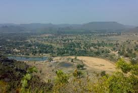 Scenic view of Gadiya Mountain near Kanker in Chhattisgarh.
