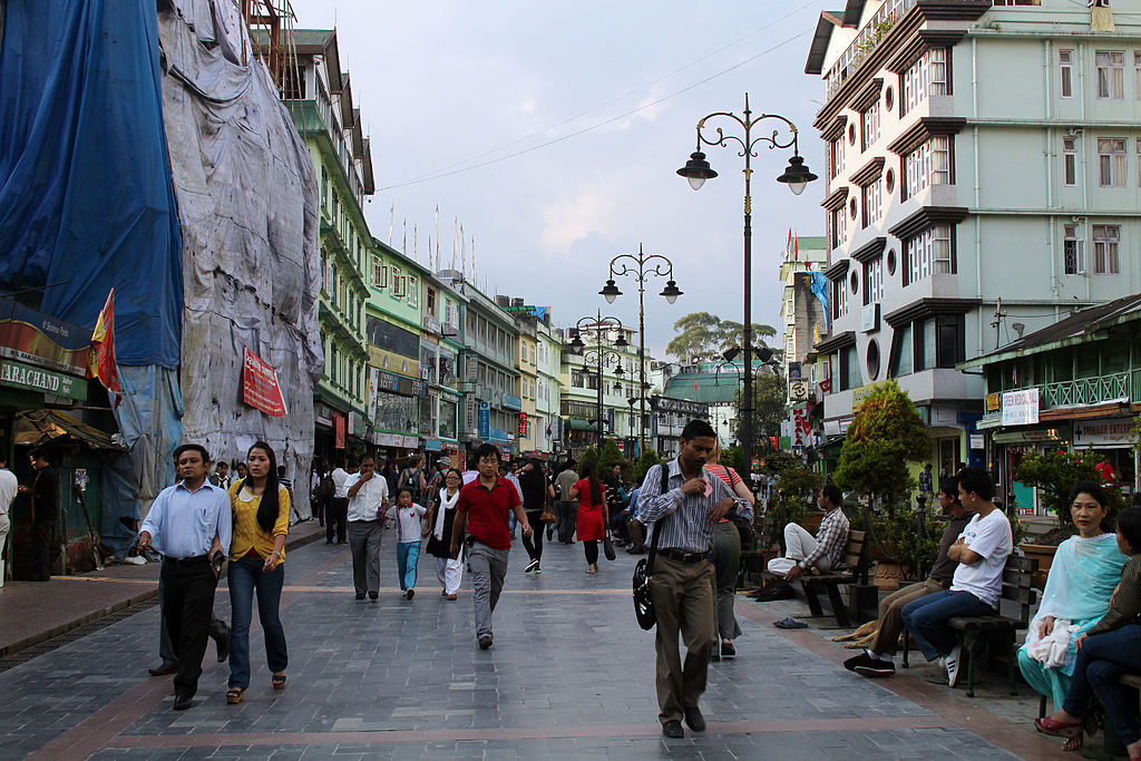 The area is also beautifully lit up at night, making it a popular hangout spot.