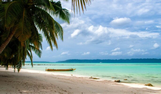 The top place to visit in Andaman, is famed for Radhanagar Beach, scuba diving, and pristine coral reefs in turquoise waters.