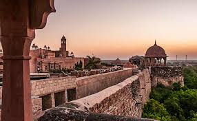 Heritage Khimsar Fort converted into a luxury hotel near Jodhpur.