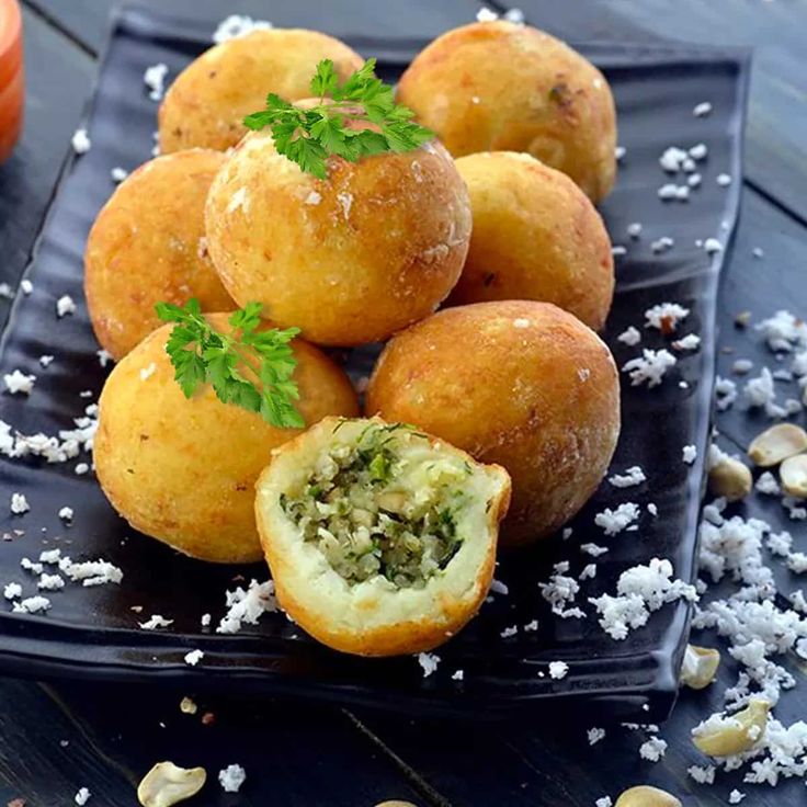 Crispy coconut-filled pastries at Sarafa Bazaar