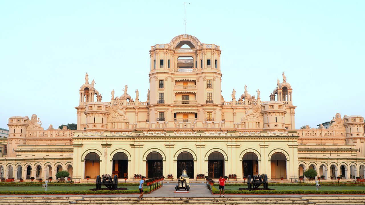 Gothic-style façade of La Martiniere College, Lucknow