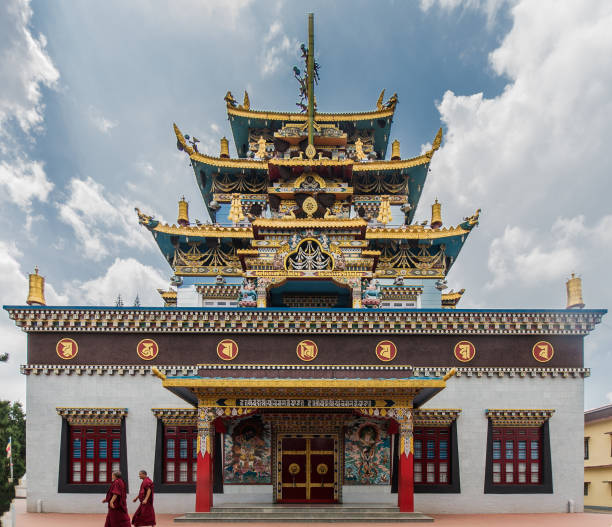 Namdroling Monastery, a stunning Tibetan Buddhist place to visit in Coorg.