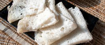 Soft, thin rice crepes that pair well with coconut chutney or curry.