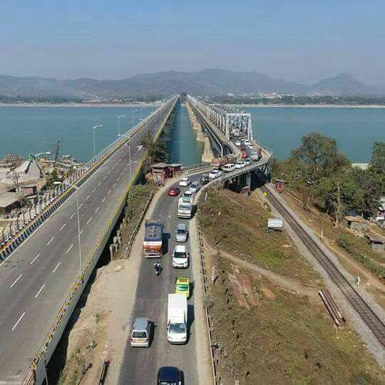 A beautiful bridge that is in north of guwahati
