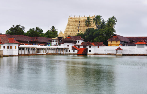 Places to Visit in Thiruvananthapuram include this iconic golden-spired temple, one of the world's richest Hindu shrines with intricate Dravidian architecture.