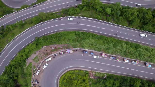 The winding roads of Patratu Valley offer breathtaking views featured on Ranchi.