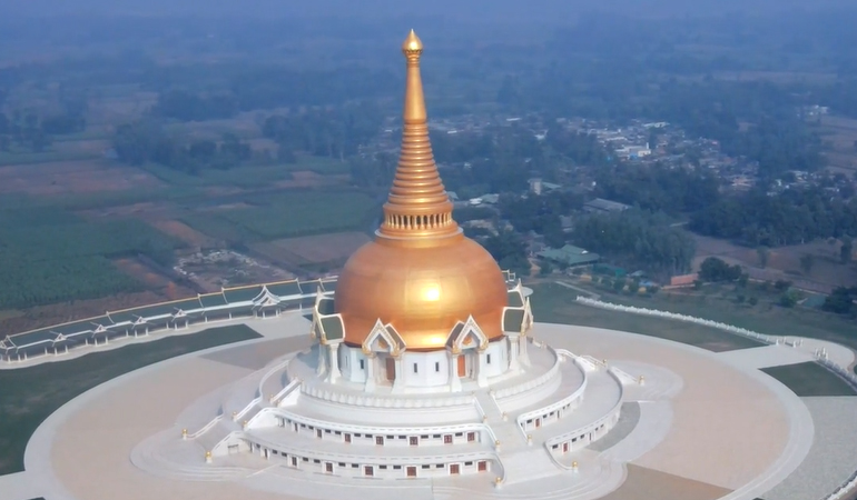 Ancient stupas and ruins of Shravasti from the Buddhist era.