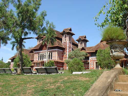 Essential Places to Visit in Thiruvananthapuram showcase this gallery's collection of Raja Ravi Varma paintings and Rajput miniatures.