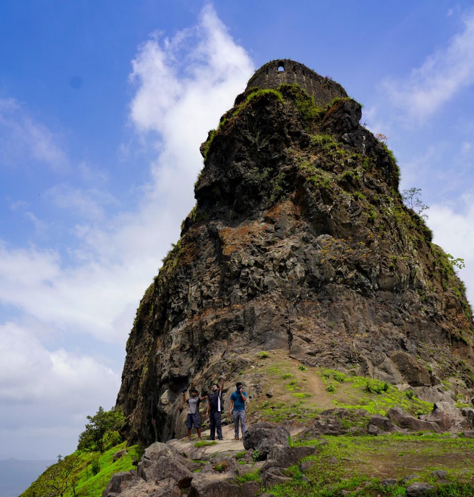 Tikona Fort is a triangular-shaped hill fort near Pune.