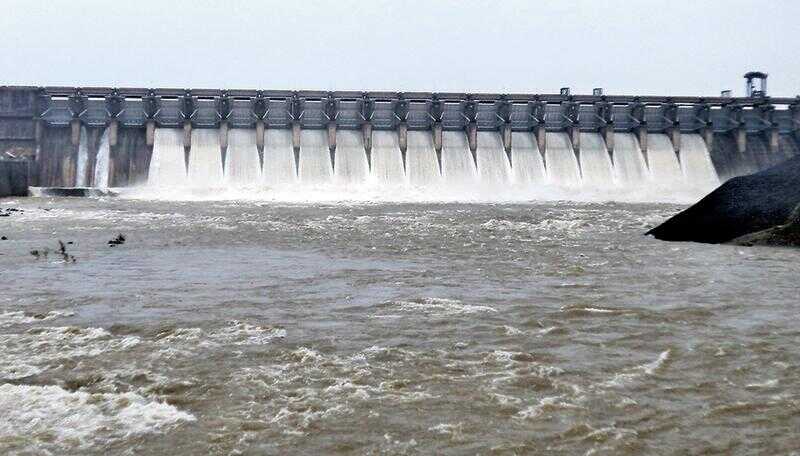 Scenic Ukai Dam near Surat