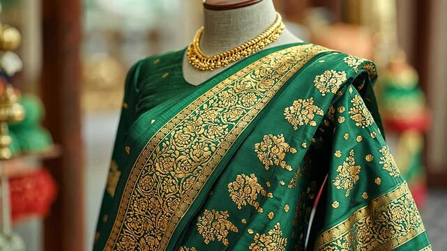 Elegant Ullal silk saree with zari work