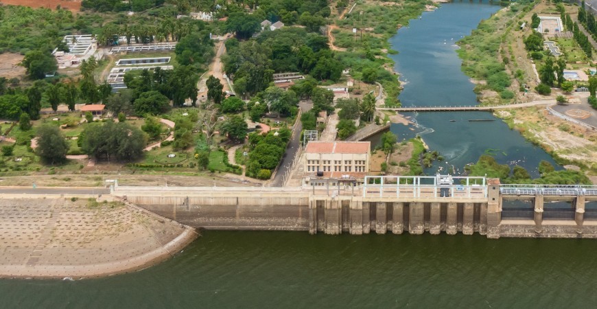 Vaigai Dam near Madurai