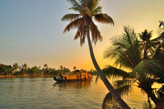 India's longest lake famous for houseboat cruises and sunset views
