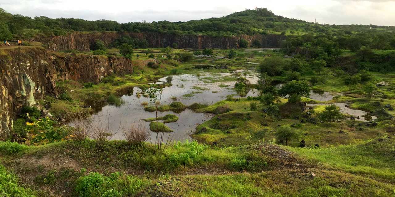 Vetal Tekdi is Pune's highest hill and a popular trekking spot.
