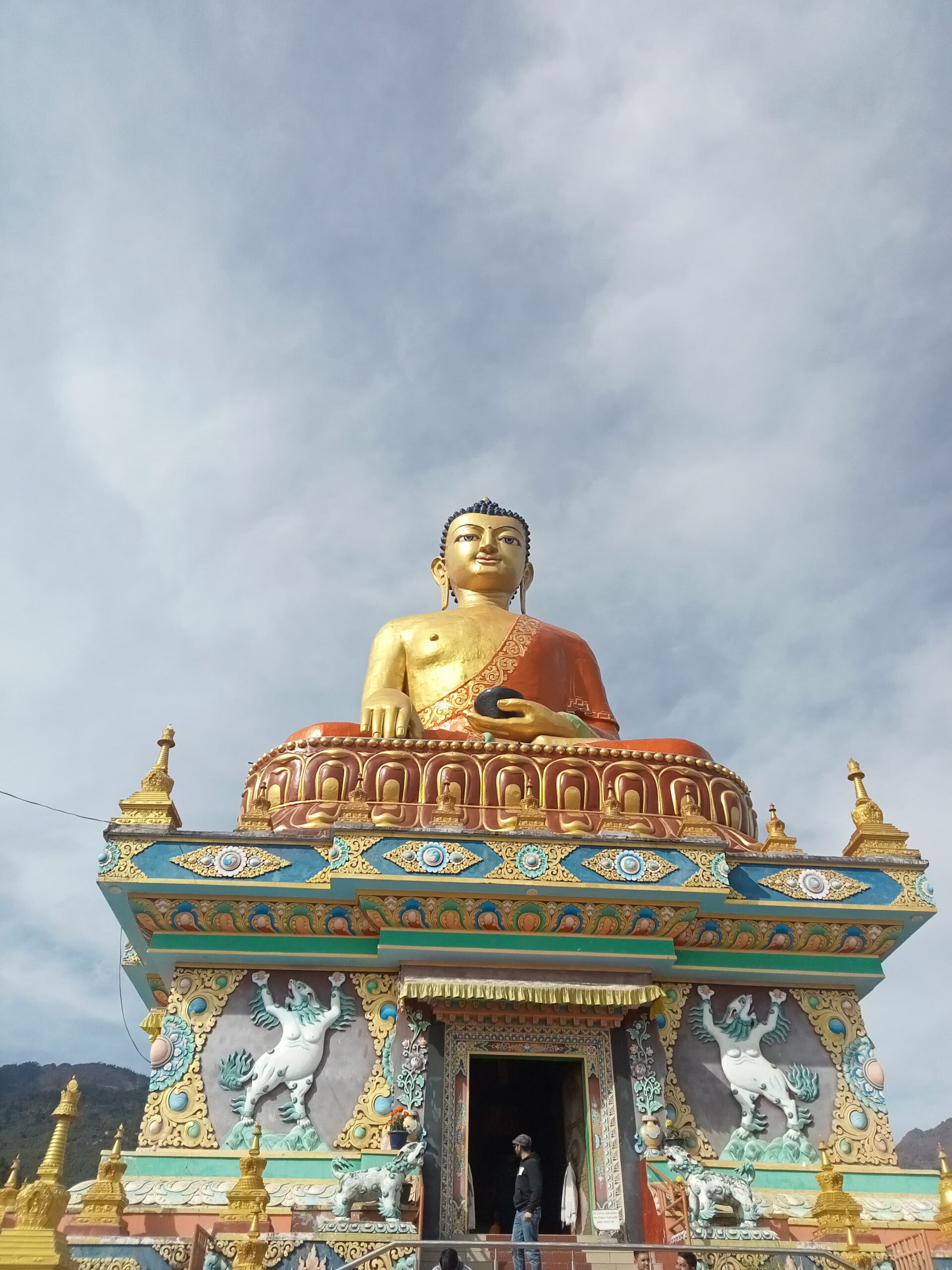 A beautiful monastery enhanced with hills