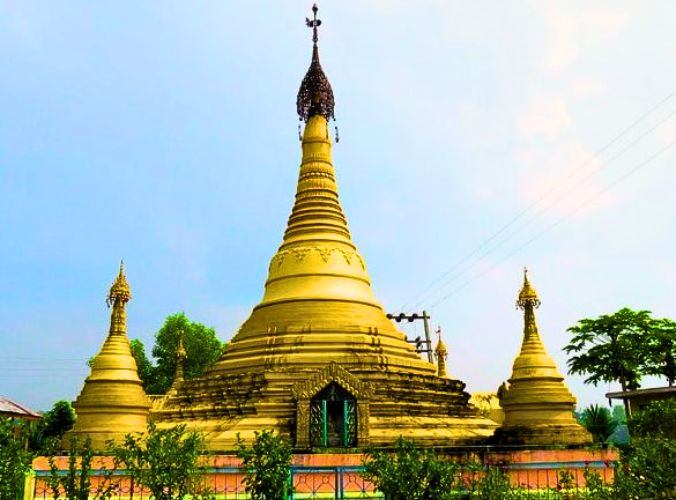 A very beautiful buddha temple at Agartala.
