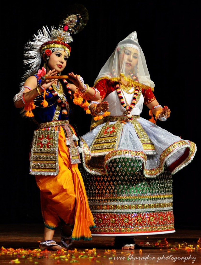 A beautiful form of dance of manipur