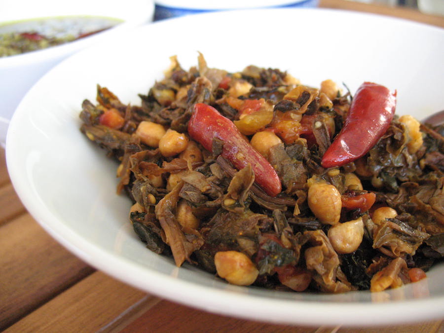 It is a fermented leafy green vegetable.