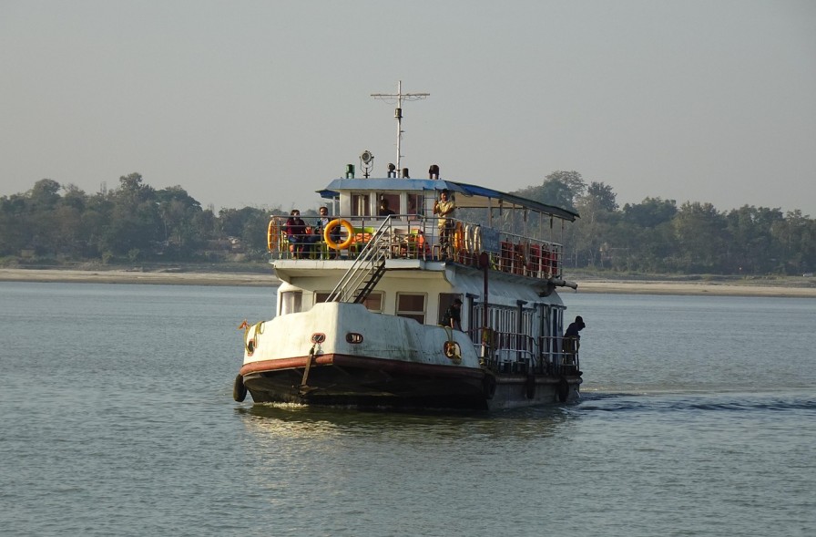 A boat ride on the Brahmaputra River near Guwahati is a serene and unforgettable experience, offering panoramic views of the vast river.