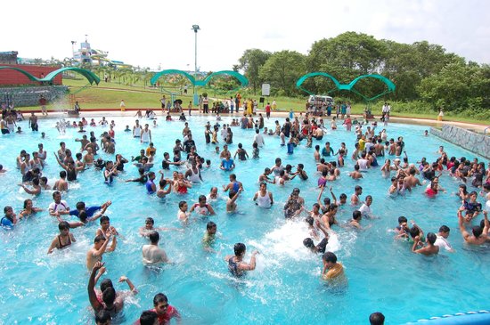A beautiful park with many kinds of rides in Agartala