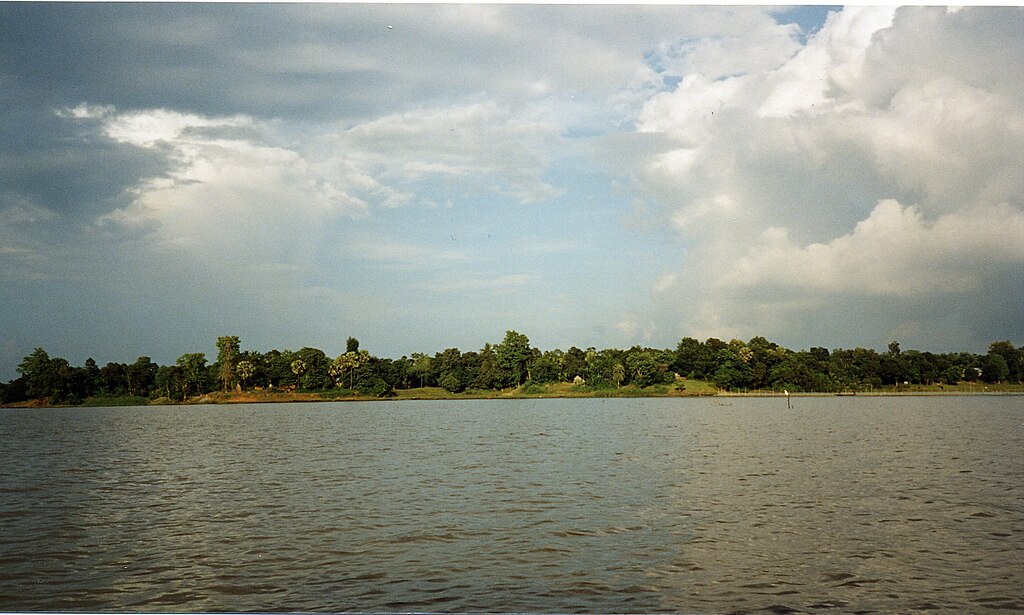 A pretty lake for boating in Agartala.