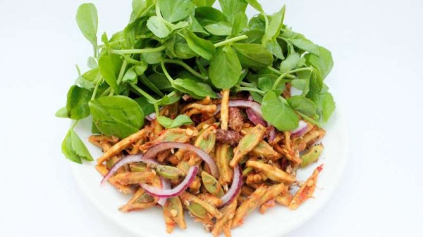This is often called as vegetable salad very famous dish of Imphal.