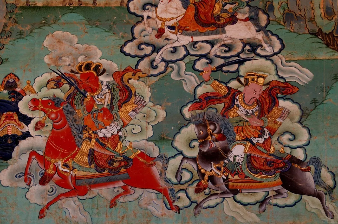 Handmade painting famous among tourist.