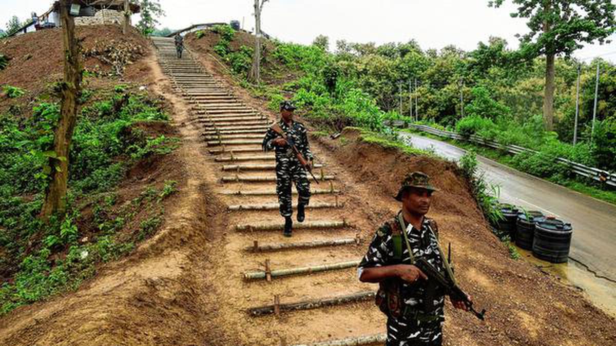 A border in the town of Silchar