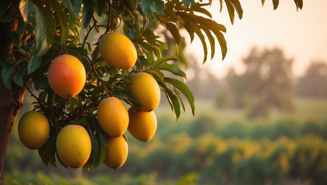 Lush Alphonso mango orchards in Ratnagiri, offering farm tours during harvest season.