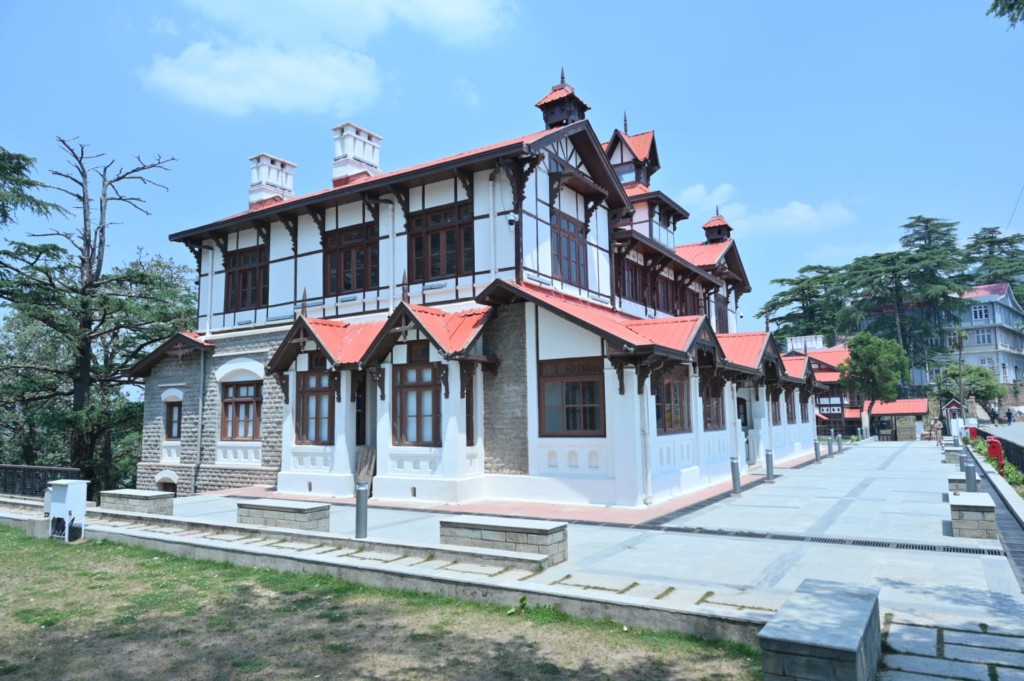 Heritage building of Bantony Castle in Shimla