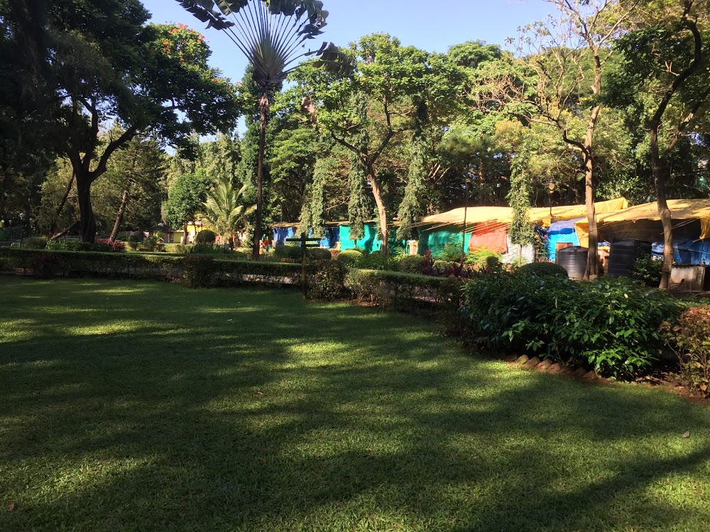 Public garden along the Mandovi River.