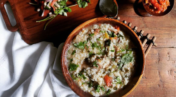 A dish somewhat like khichdi taken by Dimapur people.