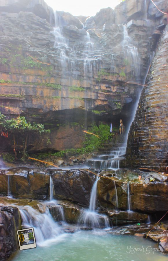 Picturesque Ghatarani Waterfalls near Raipur, a perfect spot for picnics and nature lovers.