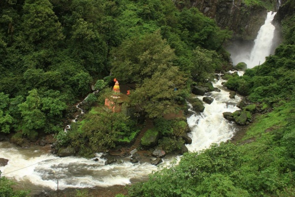 Marleshwar Temple, a scenic Shiva temple in the hills of Ratnagiri.