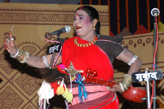 Pandwani folk storytelling performance in Raipur with traditional music