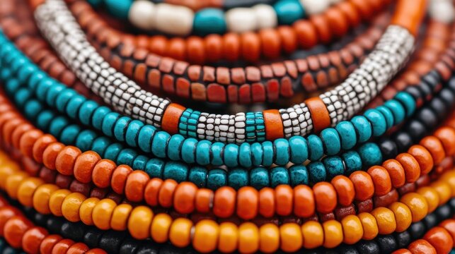 Beaded tribal necklaces and silver ornaments from Chhattisgarh