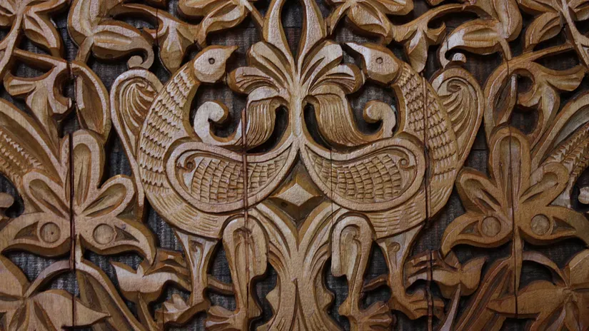 Cherrapunji is famous for such wooden pieces.